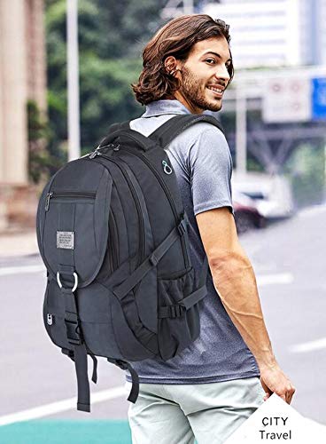Laptop Backpack, Daypack with USB Port for Travel/Business/College/Women/Men - color: Grey