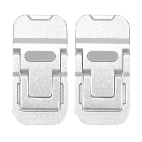 2Pcs Portable Foldable Laptop Stand Invisible Cooling Stand Height Adjustable Metal Laptop Tablets Desk Mount - color: Silver doubleset mo