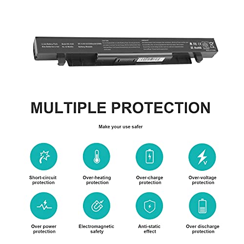 Fancy Buying X550 A41-X550A Laptop Battery for ASUS A41-X550 A450 P550 F550 K550 A550 F552 K450 P450 P550 R409 R510 X452 R510 X450 X550V A450C X550C X550A X550B X550D Y481C Y581C - size: 10.13*1.36*0.87inch