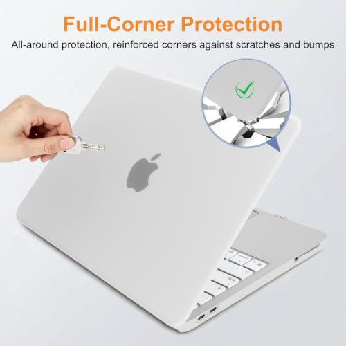 Matte Finish Case for MacBook Neo 13 inch 2026 Model A3404, Matte Clear | Exact Fit Scratches & Fingerprints Resistant, Ultra-Thin Matte Frosted Protective Hard Shell Mac Neo Case and Keyboard Cover - color: Matte Clear