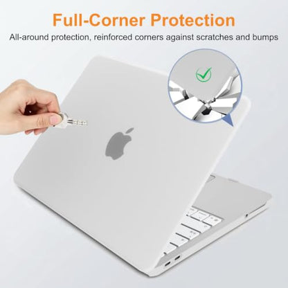 Matte Finish Case for MacBook Neo 13 inch 2026 Model A3404, Matte Clear | Exact Fit Scratches & Fingerprints Resistant, Ultra-Thin Matte Frosted Protective Hard Shell Mac Neo Case and Keyboard Cover - color: Matte Clear