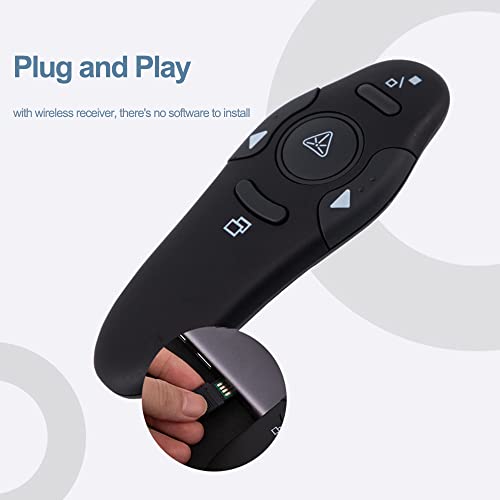 2.4 GHz USB Presentation Clicker, Wireless Presenter Remote,PPT Flip Pen Pointer Controller Presentation for Meeting Teaching Speech