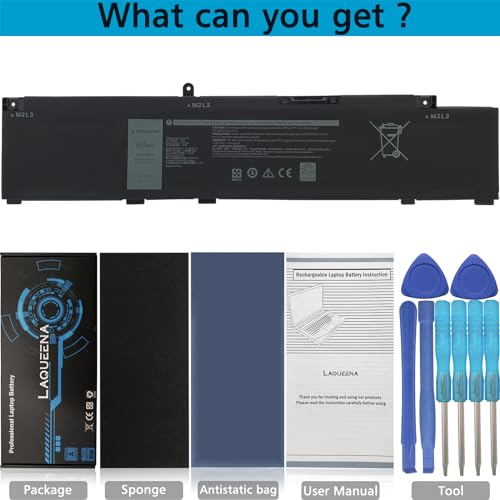 MV07R Laptop Battery Compatible with Dell G3 15 3500 3590 G5 5500 5505 SE Series Notebook 266J9 0JJRRD 0415CG C9VNH 0PN1VN 0M4GWP - color: MV07R