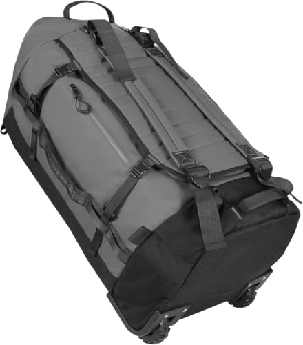 Rolling Duffle Bag with Wheels,86L 30”Carry on Luggage with Wheels,Folding Travel Bag,Duffle Backpack with Separate Shoe Compartment (Grey) - color: Grey