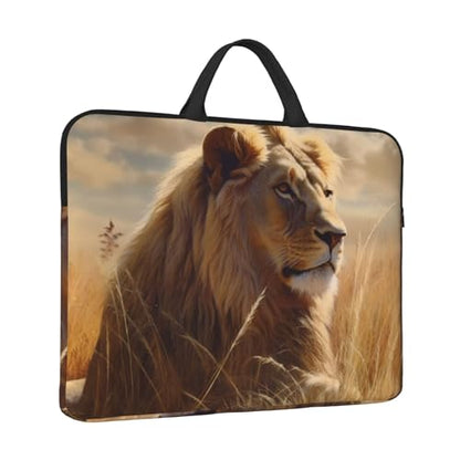14 inch Laptop Sleeve with Handle Shockproof Laptop Bag Waterproof Computer Cover Bag Prairie Lion Briefcase