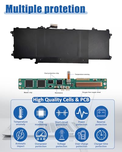 60Wh GT6TK Battery Replacement for Dell Latitude 9440 9450 2-in-1 Series Notebook 0K2CPY K2CPY 0MWK05 MWK05 Battery - size: 10.47*3.98*0.19 inch GT6TK