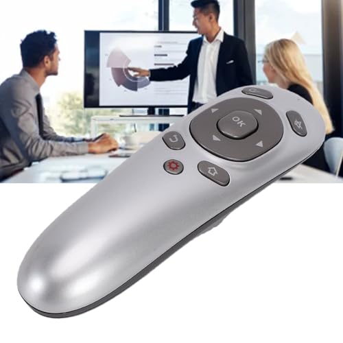 GOWENIC Wireless Presentation Clicker, 2.4G Accurate Remote Control Motion Sensing Ergonomic Design Computer Presenter with USB Receiver for Computer Laptop