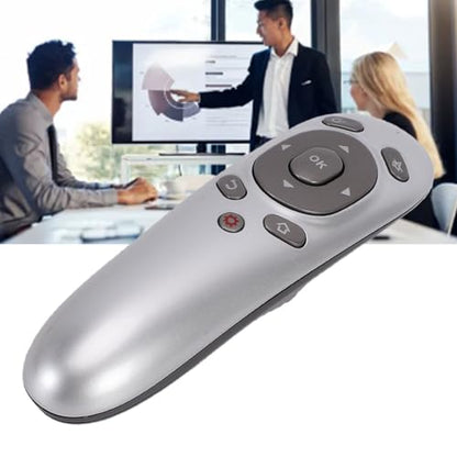 GOWENIC Wireless Presentation Clicker, 2.4G Accurate Remote Control Motion Sensing Ergonomic Design Computer Presenter with USB Receiver for Computer Laptop