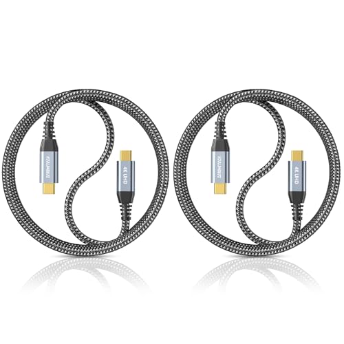 ZeroneTeck USB C Cable [2-Pack 3.3FT], USB C 3.2 Gen 2 Cable 20Gbps High Speed Data Transfer, 4K Monitor Video Output 100W Charging, for iPhone 17, MacBook, iPad, External SSD, Dell, ARZOPA, KYY - color: Black, size: 3.3FT+3.3FT, style: Straight