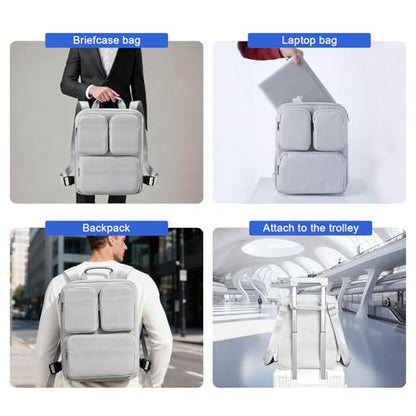SAIKIT Laptop Briefcase Bag, Over Luggage Organizer for Carry On Bag, Protective Computer Bags