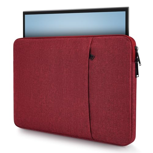 Portable Monitor Case 15.6 Inch, 16.1 Inch Carrying Monitor Sleeve Bag Compatible with Lepow GTEK ViewSonic KYY AOC 15.6" USB-C Portable Display Monitors, 15"x10.8" Wine Red - color: Wine Red, size: 15.6 Inch