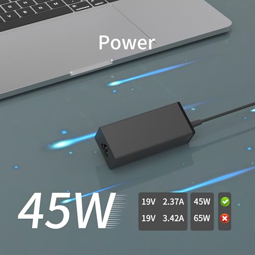 45W Laptop Charger for Acer Aspire 1 3 5 N20C5 N23C3 N20C4 N19H2 A315-24P-R7VH A515-45-R74Z A515-46 A315-23 A315-24P A515-56 ADP-45FE F PA-1450-26 Small Pin 3.0x1.1mm AC Adapter Laptop Power