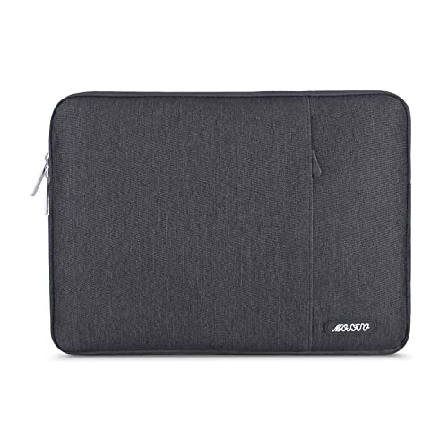 MOSISO Laptop Case 12.3 inch, 11-11.6 inch Laptop Sleeve Bag with Pocket | Compatible with MacBook Air 11.6, Acer HP Dell Lenovo Samsung, Surface Pro, Polyester Vertical Computer Bag, Space Gray - color: Space Gray, size: 12.3 inch