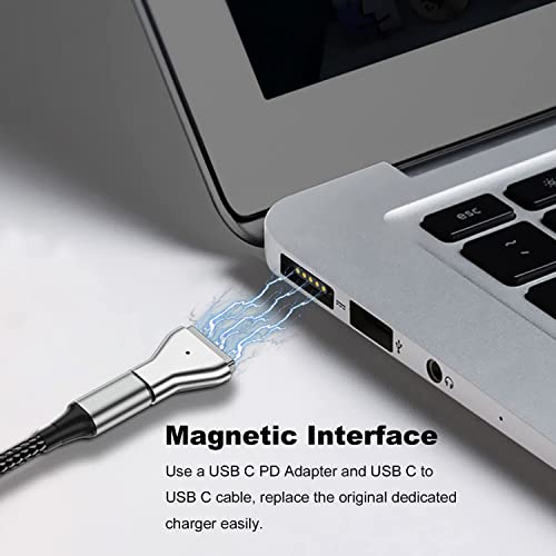 100W USB-C to MagSafe 2 (T-Tip) Power Adapter for MacBook Air 11" and 13" with Model A1435, A1465, A1466, MD223, MD224, MD231, MD232, MD711, MD712, MD760, MD761, MJVM2