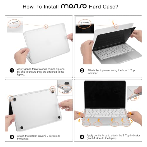 MOSISO Compatible with MacBook Neo Case 13 inch 2026 A3404 A18 Pro Chip | Anti-Cracking Cover Matte Finish Seamlessly Closes Protective Hard Shell Case Cover with TPU Bumper, Matte Clear - color: Matte Clear