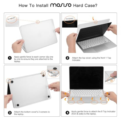 MOSISO Compatible with MacBook Neo Case 13 inch 2026 A3404 A18 Pro Chip | Anti-Cracking Cover Matte Finish Seamlessly Closes Protective Hard Shell Case Cover with TPU Bumper, Matte Clear - color: Matte Clear