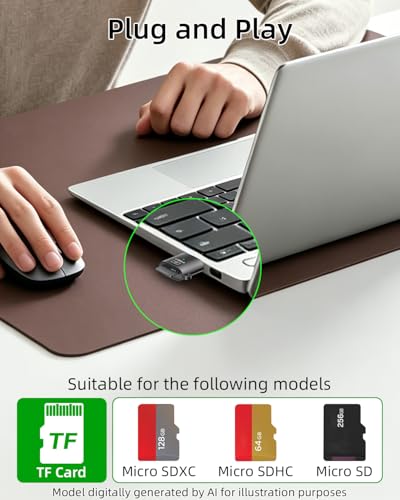 Micro SD Card Reader,SD Card Reader to USB A,USB A to TF-Card Reader Compatible with Micro SDXC,Micro SDHC,Micro SD,Phone,Pad,Laptop (3-Pack) - color: USB A to TF-Card Reader