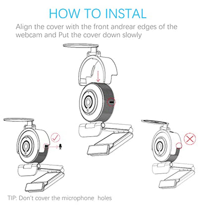 Angetube Webcam Cover, Web Camera Privacy Shutter to Protect Lens, Security | for Angetube Web Cam 967, 967Pro, 962, 963 and Other Stream Webcams