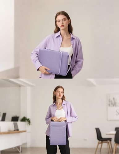 HYZUO 13.3-14 Inch Laptop Bag Sleeve Case for MacBook Pro 14 M5, Lilac Purple - color: Lilac Purple, size: 13.3-14 Inch