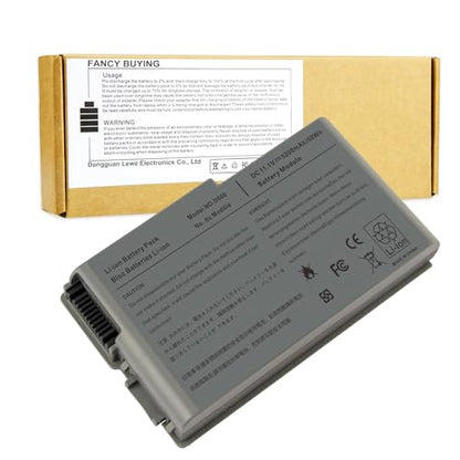 Fancy Buying New Laptop Battery for Dell Latitude D600 D505 D610 D520 D500 D510 D530 / 600M, fits P/N C1295 6Y270 3R305 - size: 7.28*2.8*0.94inch D600