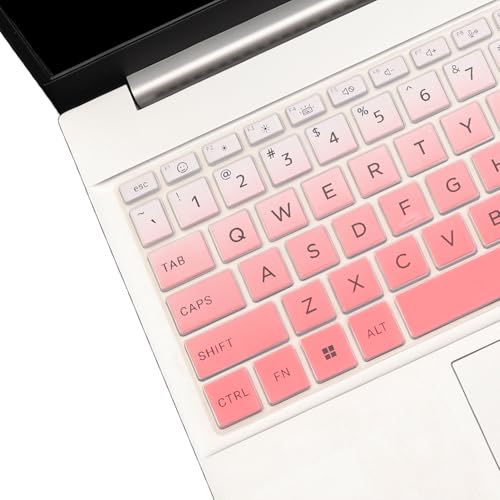 Keyboard Cover for HP OmniBook 5 AI 16" 16-ag 16-af 16-ba 16-bc Series 16z-ag100 16z-bc100 16-af1037nr 16-bc1047nr 16 inch Laptop Keyboard Skin (NOT FIT OmniBook 5 16-cf 16-bf 16-fb, OmniBook 3/7/X) - color: Ombrepink