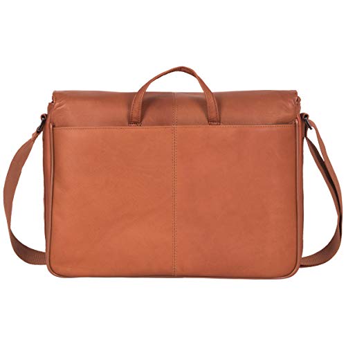Kenneth Cole REACTION Colombian Leather Slim Single Compartment - color: Cognac
