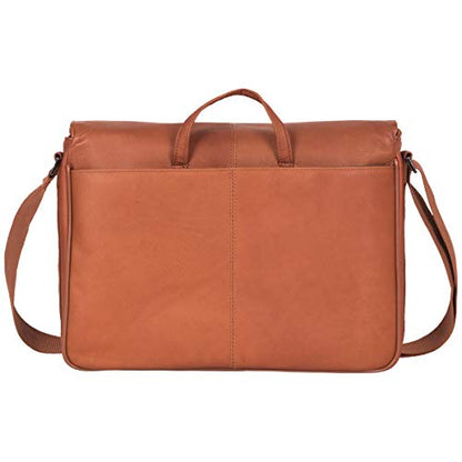 Kenneth Cole REACTION Colombian Leather Slim Single Compartment - color: Cognac