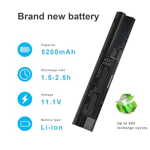 TREE.NB Laptop Battery for HP Probook 440 450 445 470 455 G0 G1 Series 708457-001 707616-242 707616-421 FP06 FP09 HSTNN-IB4J HSTNN-W92C HSTNN-W93C HSTNN-W94C HSTNN-W95C - size: 11x2.3x0.98inch 440