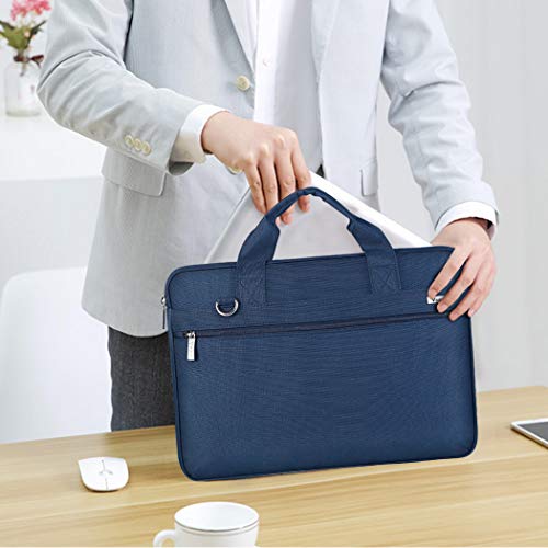 Voova Laptop Bag 15.6 Inch, 360° Protective Laptop Case Sleeve Compatible with MacBook Air 15 M2/M3/M4, MacBook Pro 15/16, 15-16” Lenovo Dell Hp, Waterproof Computer Bag Slim Briefcase, Blue - color: Blue, size: 14-15.6 inch