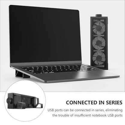 Level RGB Led Laptop Stand Desk Cooling Pad for Gaming Detachable Notebook Cooler Magnetic Fans