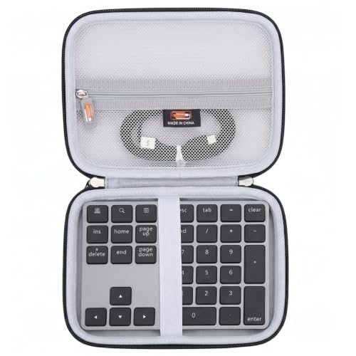 Legestori Hard EVA Carry Case for Bluetooth Number Pad | Compatible with Lekvey/iClever/Nulea/JOYEKY, Water-Resistance, Wireless Number Pad Protective Storage, Case Only