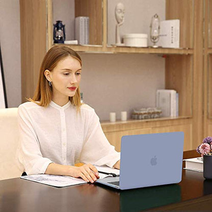 MOSISO Compatible with MacBook Pro 13 inch Case M2 M1, Lavender Gray | Plastic Hard Shell Case Cover 2026-2016A2338 A2251 A2289 A2159 A1989 A1708 A1706 with/without Touch Bar - color: Lavender Gray