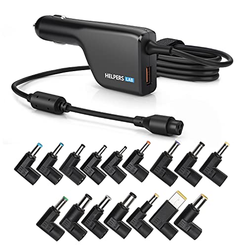 108W Universal Laptop Car Charger 90W with QC3.0 18W DC Adapter Power Supply 16V 18.5V 19V 19.5V 20V for HP Dell IBM Lenovo Acer Asus Compaq Toshiba Samsung Sony Notebooks 12-24V