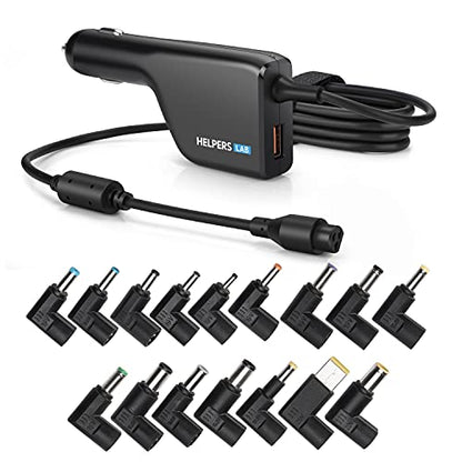 108W Universal Laptop Car Charger 90W with QC3.0 18W DC Adapter Power Supply 16V 18.5V 19V 19.5V 20V for HP Dell IBM Lenovo Acer Asus Compaq Toshiba Samsung Sony Notebooks 12-24V