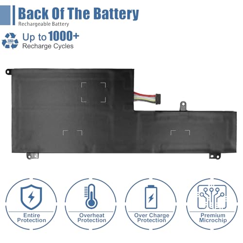L16M6PC1 Laptop Battery 11.52V 72Wh 6268mAh Replacement for Lenovo Yoga 720-15IKB Series Notebook L16L6PC1 L16C6PC1 5B10M53745 5B10M53743 5B10M53744 - size: 9.61*3.82*0.35 inch L16M6PC1