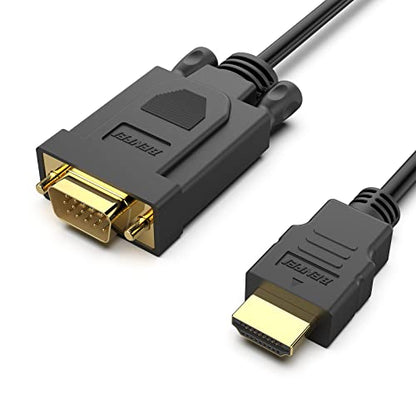 BENFEI HDMI to VGA 15 Feet Cable, Uni-Directional HDMI (Source) to VGA (Display) Cable (Male to Male) Compatible for Computer, Desktop, Laptop, PC, Monitor, Projector, HDTV, Raspberry Pi, Roku, Xbox - size: 15 Feet, style: 1 PACK