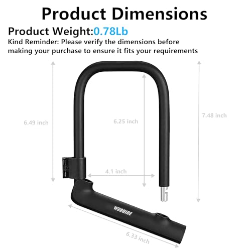 Bike U Lock with 4ft Security Chain 14mm Shackle, Bike Lock with 3 Keys and Mounting Bracket, Bicycle U-Locks Perfect for Road, Mountain, and Electric Bikes,Bicycle Lock - size: Bike U Lock+Chain