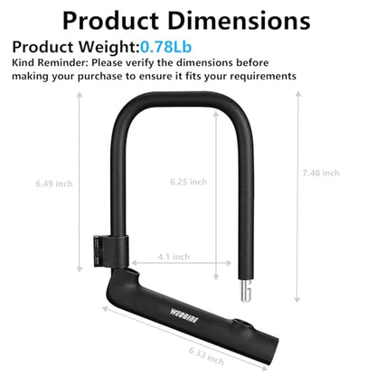 Bike U Lock with 4ft Security Chain 14mm Shackle, Bike Lock with 3 Keys and Mounting Bracket, Bicycle U-Locks Perfect for Road, Mountain, and Electric Bikes,Bicycle Lock - size: Bike U Lock+Chain