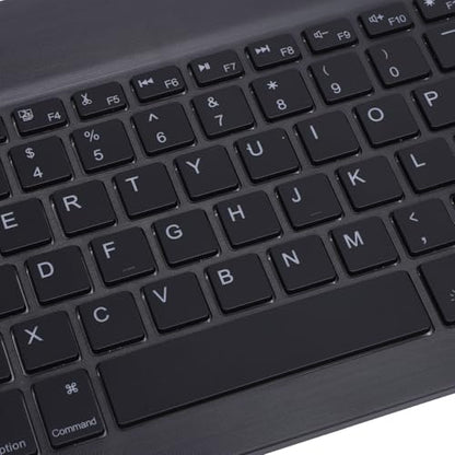 Portable Keyboard Wireless Rechargeable Ultra Slim Ergonomic Keyboard with RGB Backlit for Win Tablet Phone Laptop (Black) - color: Black