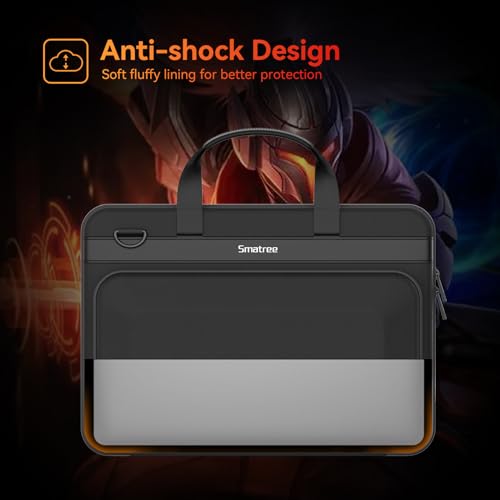 Smatree Hard Shell Carrying Case for 14 inch DELL/HP/Lenovo/ASUS | for 14 inch ASUS ROG Zephyrus G14 2025 GA403/2026 GU405,DELL XPS/Vostro/Inspiron 14,HP OmniBook 3 AI,Lenovo ThinkBook 14 G9 - color: Black-14 Inch