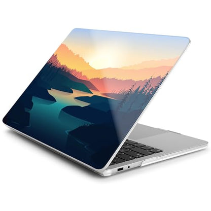 Batianda Case for Microsoft Surface Laptop 13 inch 2025 2026, Dawn River | Fits Model 2095, Artistic Patterns Ultra-Slim Lightweight Scratch-Resistant Hard Shell with Professional Protection - color: Dawn