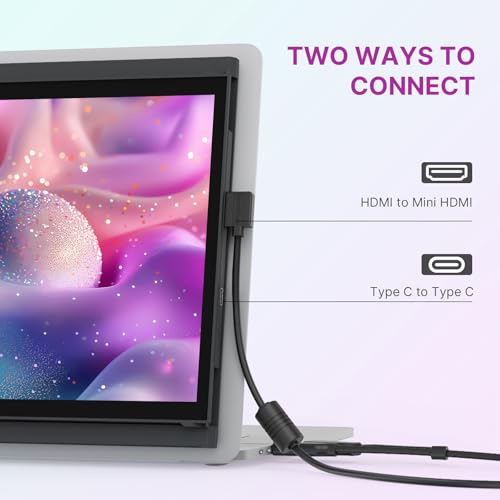 Duex Plus DS New Mobile Pixels Portable Monitor for Laptops(2026 Upgraded) | 13.3" Full HD IPS Laptop Screen Extender, USB C/HDMI Powered Plug and Play, Windows/Mac/Android/Switch Compatible - size: 13.3-inch