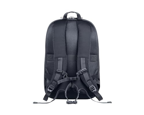HP 17-Inch Laptop Backpack Travel Plus 30L, Water-Resistant 750D Recycled Plastic, RFID-Blocking Pocket, Anti-Puncture Zippers, Key Fob, Polyester, Blue Graphite, A2CC9AA