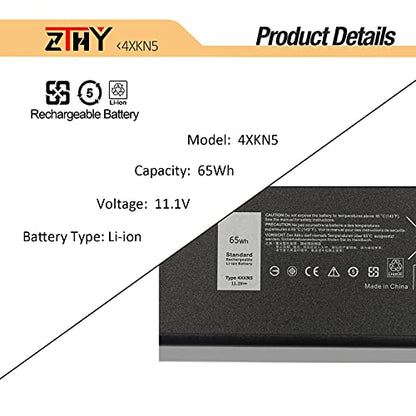 4XKN5 X8VWF Battery for Dell Latitude 14 Rugged Extreme 5404 5414 7404 7414 | P45G P45G001 P46G P46G001 P46G002 CJ2K1 DKNKD 5XT3V 05XT3V VCWGN 0VCHGN 09FN4 XRJDF YGV51 453-BBBD 453-BBBE XN4KN 11.1V 65Wh - size: 6.5*3.15*0.79 inch 4XKN5