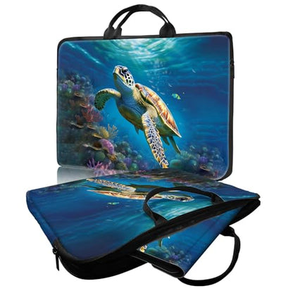 Laptop Bag,14 15 15.6 inch Laptop Case Sleeve,Computer Case Sleeve for Laptop with Handle for Women Men,Laptop Carrying Case for MacBook,Dell,Lenovo,Notebook Computer,Cute Sea Turtle - color: Cute Sea Turtle