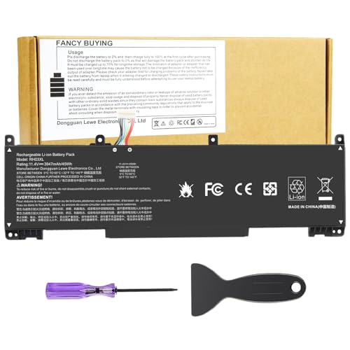 11.4V 45Wh RH03XL M02027-005 M01524-1D1 Laptop Battery for HP ProBook 430 440 445 450 630 640 650 G8 Series HSTNN-IB9Q HSTNN-OB1T HSTNN-DB0B HSTNN-UB7X M01524-2B1 M01524-AC1 (short style) - size: 9.8*2.99*0.24inch RH03XL