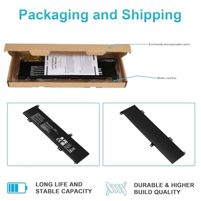 Futurebatt C31N1636 Laptop Battery for Asus VivoBook Pro 15 N580V N580VD N580VN N580GD NX580V NX580VD NX580GD X580V X580VD X580VN X580GD M580GD M580VD ZenBook Pro UX502VD N580VD-DM027T DM129T 47Wh - size: C31n1636 12.2 4.6 1.0 in