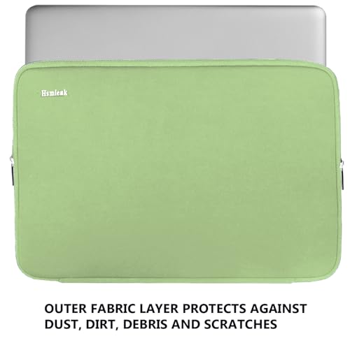 Laptop Sleeve 14 inch, Upgrade Shockproof Protective Computer Case Briefcase Carrying Bag Compatible with 14" HP, Lenovo, Asus, Acer, Notebook, Chromebook Computer, Light Green - color: Light Green, size: 14 Inch