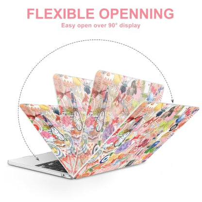 AKIT for MacBook Air 13 inch Case M5 M4 M3 M2 2026-2022, Diverse Collage | A3449 A3240 A3113 A2681,Funny Unique Pattern Hard Shell Laptop Case+Screen Protector+Keyboard Cover for MacBook Air 13.6 inch - color: Diverse Collages