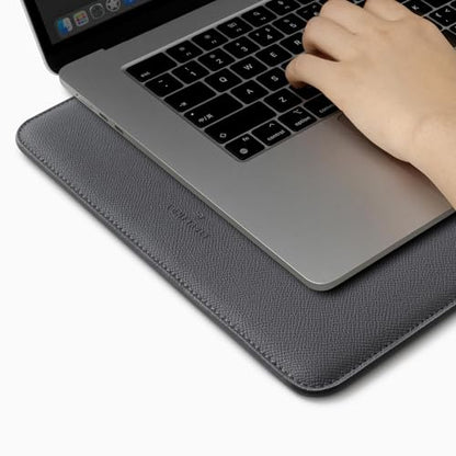 Comfyable Laptop Sleeve 13 Inch Precisely Compatible with MacBook Air M5 2026 & MacBook Pro/Neo A18, Genuine Leather Cover Case, Dark Gray - color: Dark Gray, size: For 13" MacBook Pro & Air & Neo